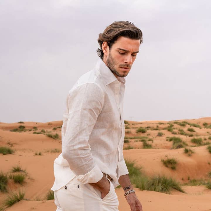 Organic Ivory Linen Shirt