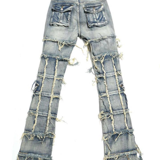 Destroyer Cargo Stack Jeans Light Wash