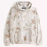 Trendy Viral Forest Camo Print Oversized Hoodie