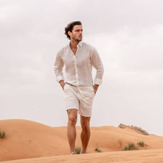 Organic Ivory Linen Shirt