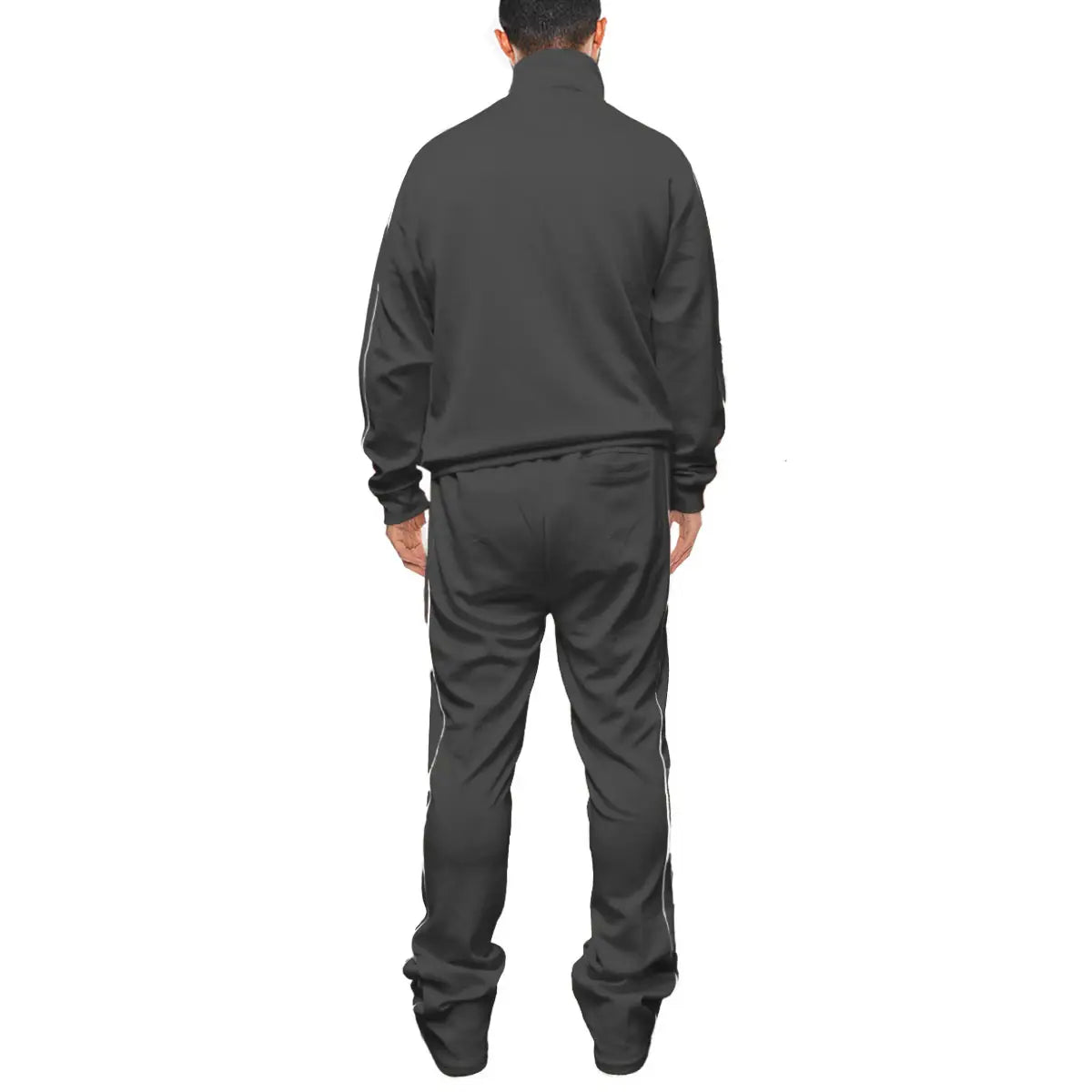 Mens Stacked Flare Track Suit Set