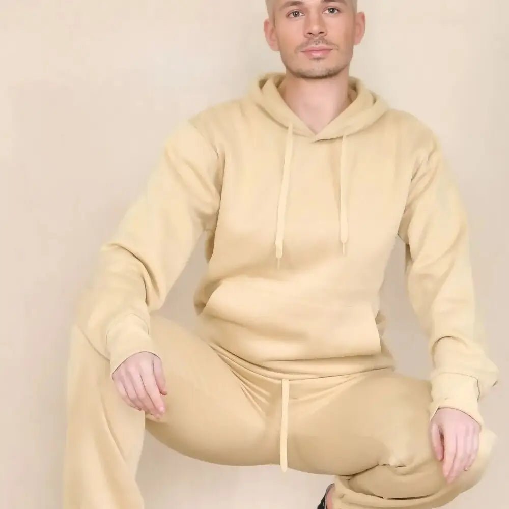 Basic Pullover Hood Tracksuit