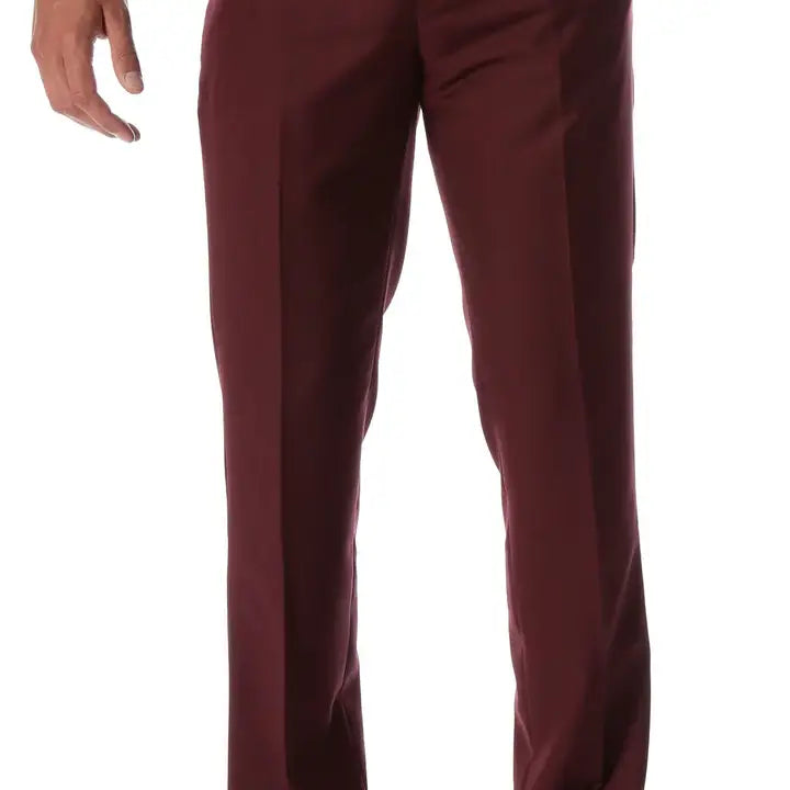 Men's Halo Slim Fit Flat-Front Dress Pants