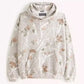 Trendy Viral Forest Camo Print Oversized Hoodie
