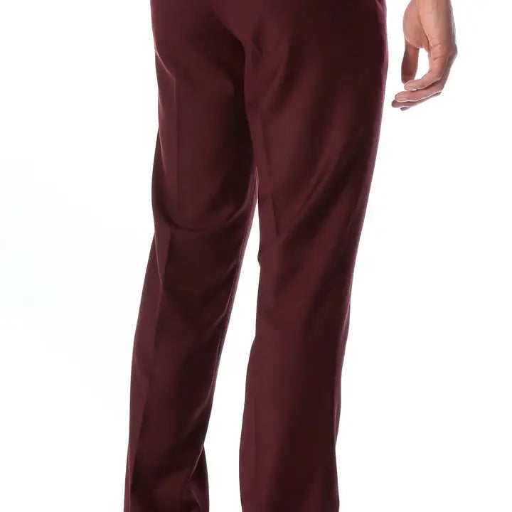 Men's Halo Slim Fit Flat-Front Dress Pants