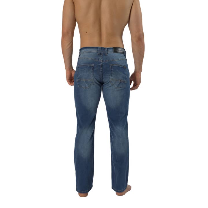 Mens Tapered Denim Jeans